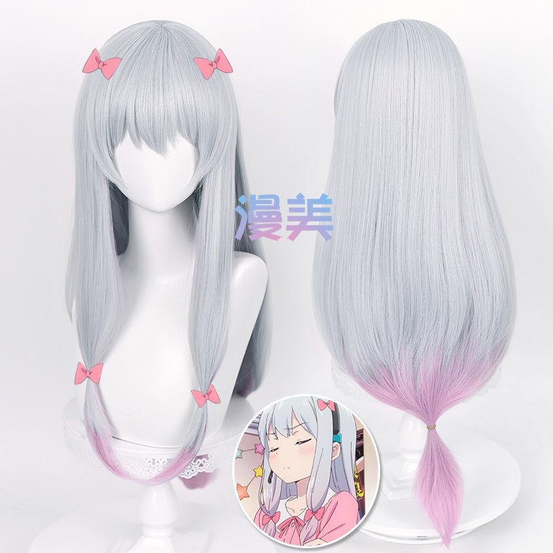 Rec001 Aksesoris rambut Wig Sagiri Izumi Cosplay Eromanga Sensei