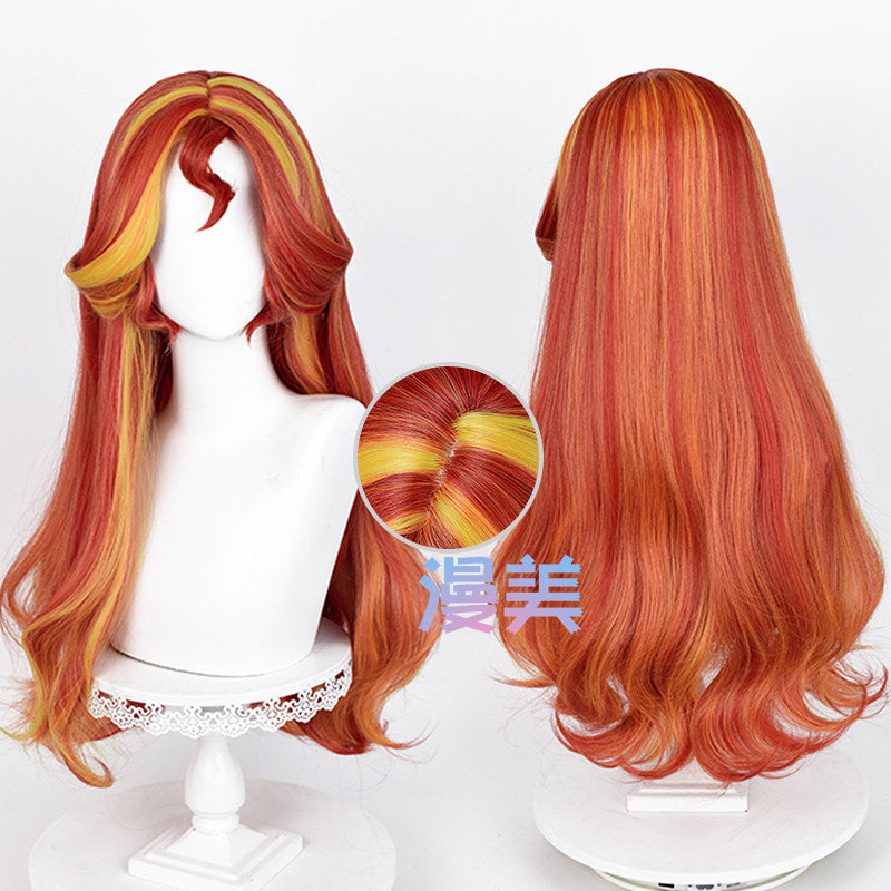 Rec001 68cm Wig Sunset Shimmer Cosplay My Little Pony: Friendship Is Magic