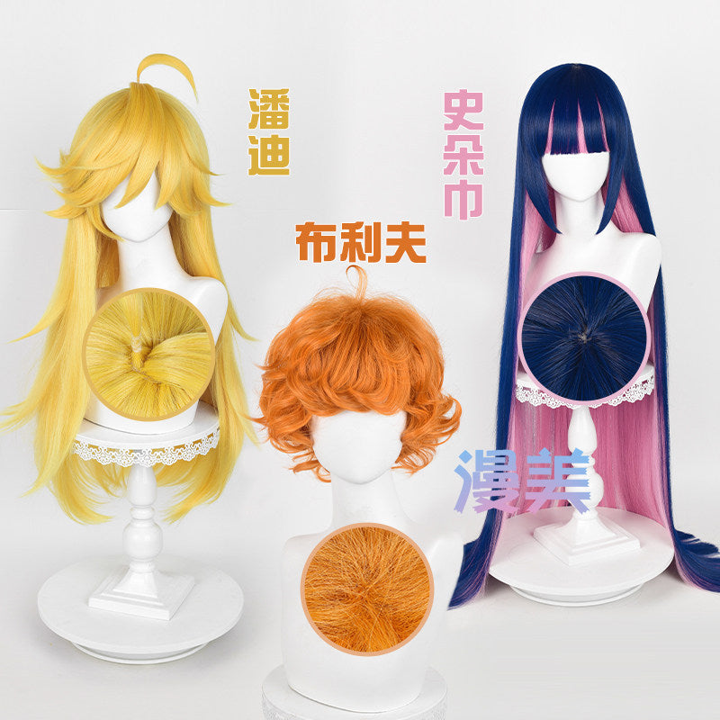 Rec001 Wig Panty Anarchy Cosplay Stocking Anarchy Cosplay Brief Cosplay Panty&Stocking with Garterbelt