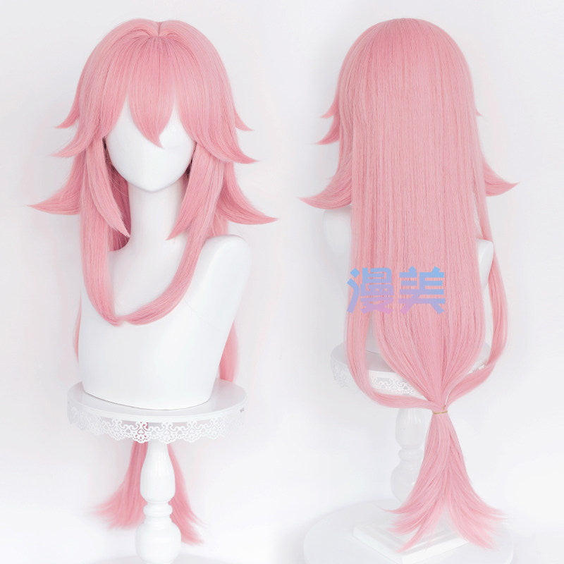 MANMEI 85 cm Wig Yae Miko Cosplay Genshin Impact