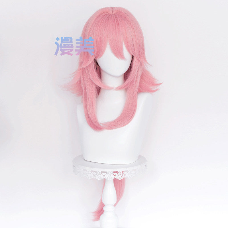 MANMEI 85 cm Wig Yae Miko Cosplay Genshin Impact
