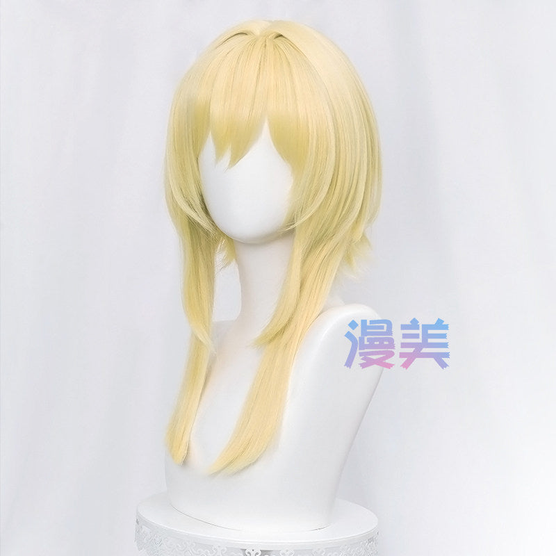MANMEI Wig Lumine Cosplay Wig Aether Cosplay Genshin Impact
